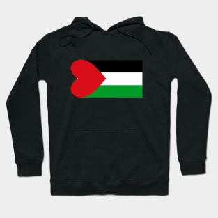 Palestine Heart Flag Hoodie